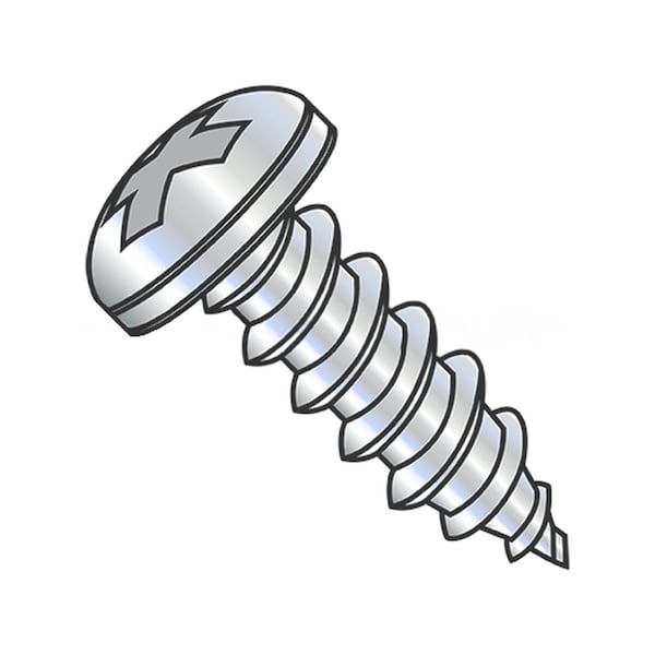 Usa Industrials Self-Drilling Screw, #8-18 x 2", Zinc Plated Steel Pan Head Phillips Drive BULK-SCRW-16005 - main